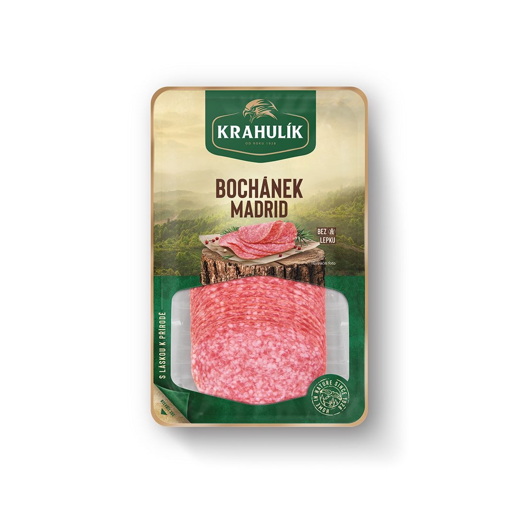 Uzeniny a lahůdky - Krahulík Bochánek Madrid krájený 100 g