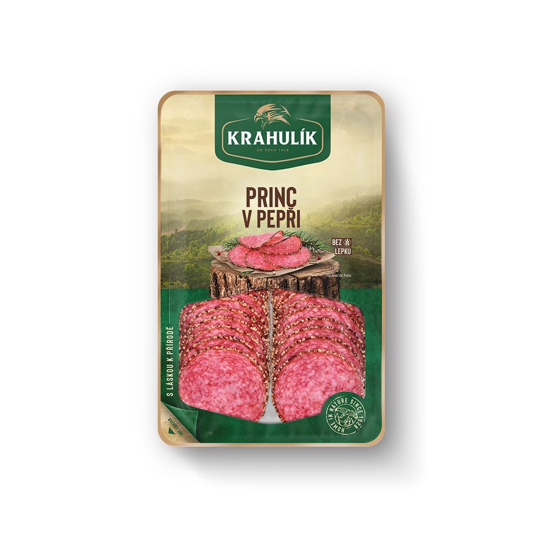 Uzeniny a lahůdky - Krahulík Princ v pepři krájený 75g