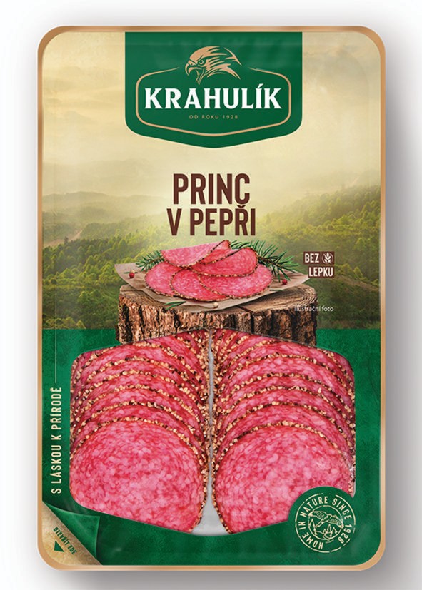 Uzeniny a lahůdky - Krahulík Princ v pepři krájený 75g