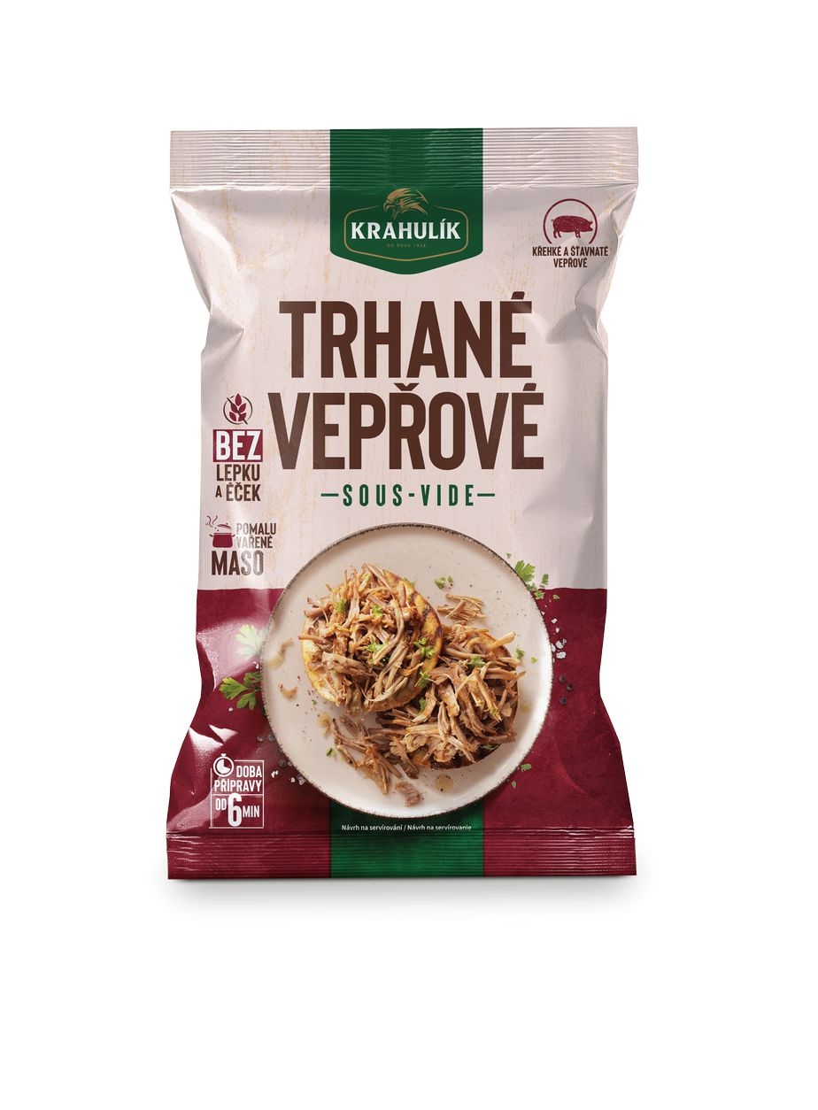 Hotová jídla - Krahulík Trhané vepřové sous-vide 300 g