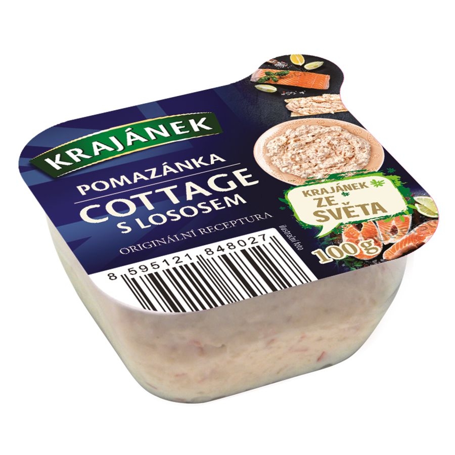 Uzeniny a lahůdky - Krajánek Cottage pomazánka s lososem 100g