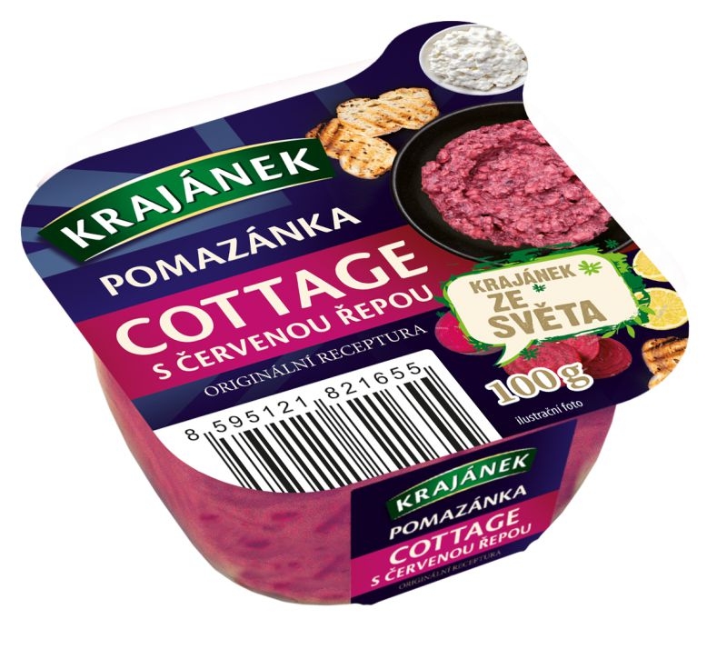 Uzeniny a lahůdky - Krajánek Pomazánka cottage červená řepa 100g