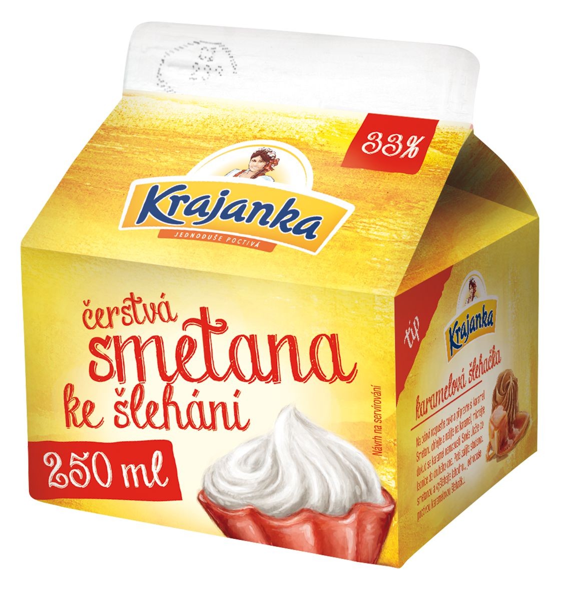 Mléčné a chlazené - Krajanka čerstvá smetana ke šlehání 250ml