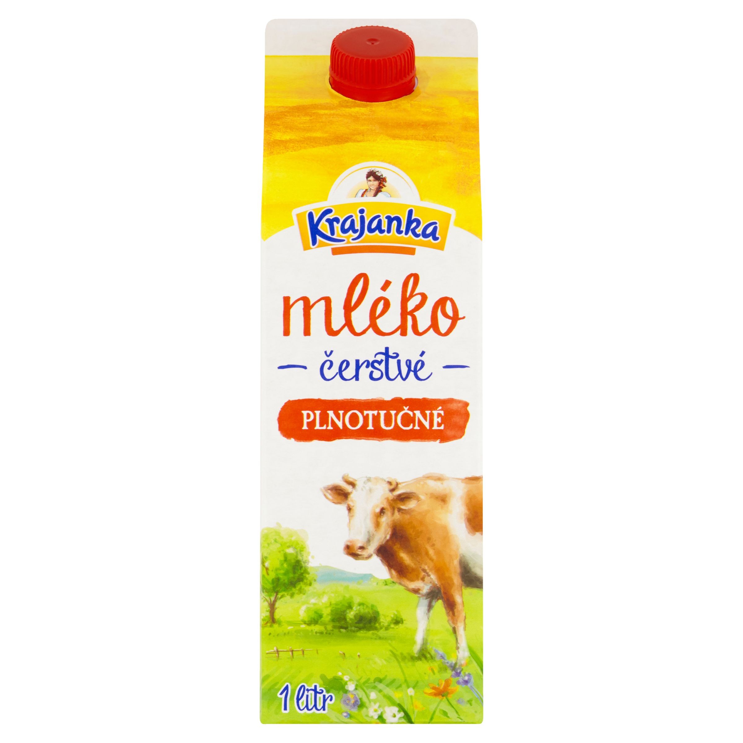 Mléčné a chlazené - Krajanka čerstvé mléko plnotučné 3,5% 1 l