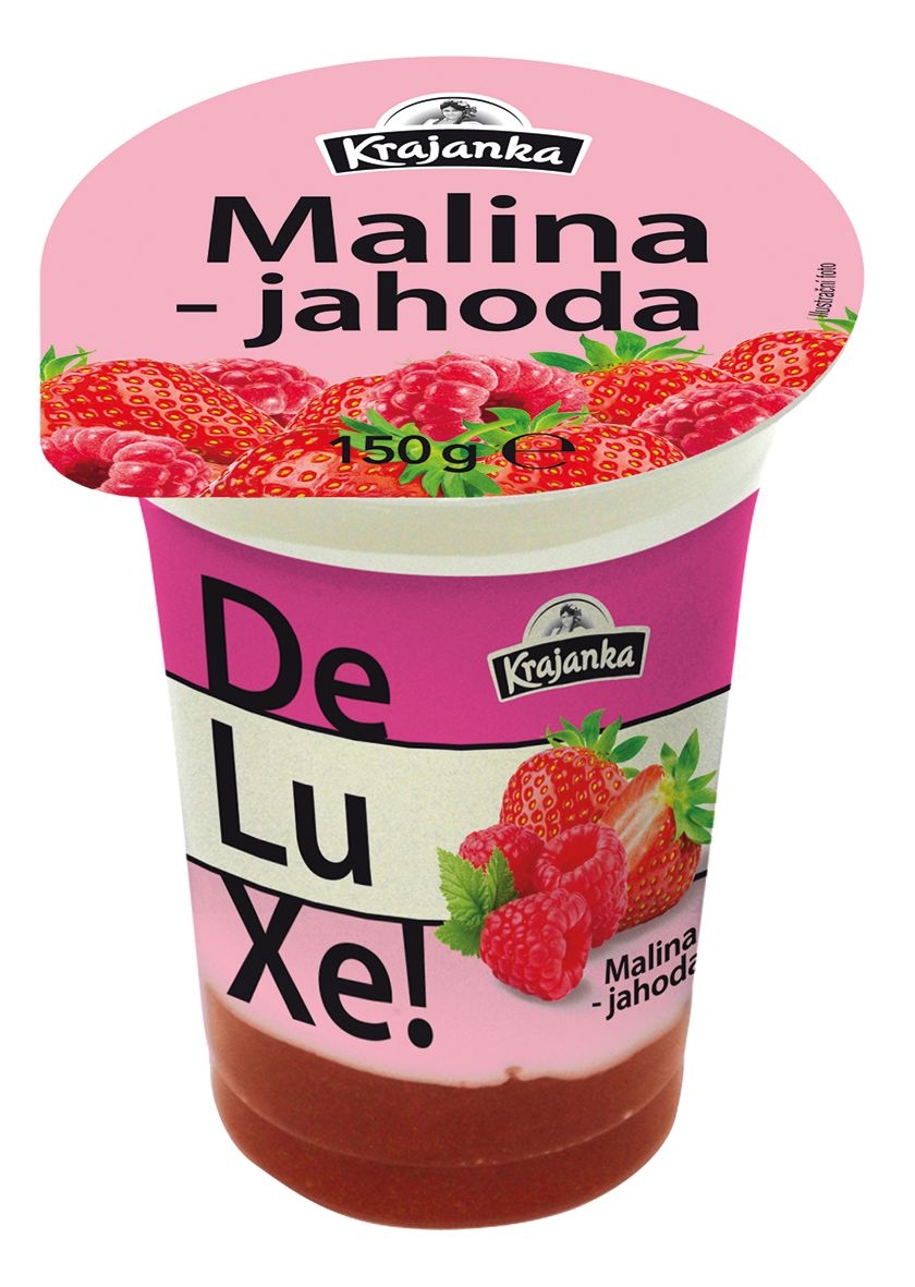 Mléčné a chlazené - Krajanka DeLuXe malina-jahoda 150g