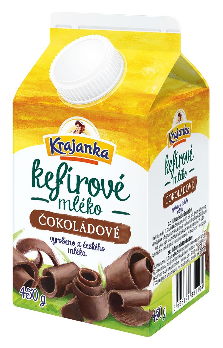 Mléčné a chlazené - Krajanka Kefír čokoláda 450 g