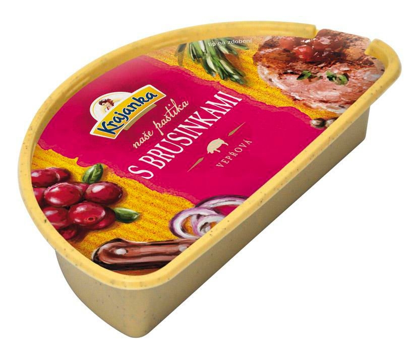 Uzeniny a lahůdky - Krajanka Naše paštika s brusinkami vepřová 100 g