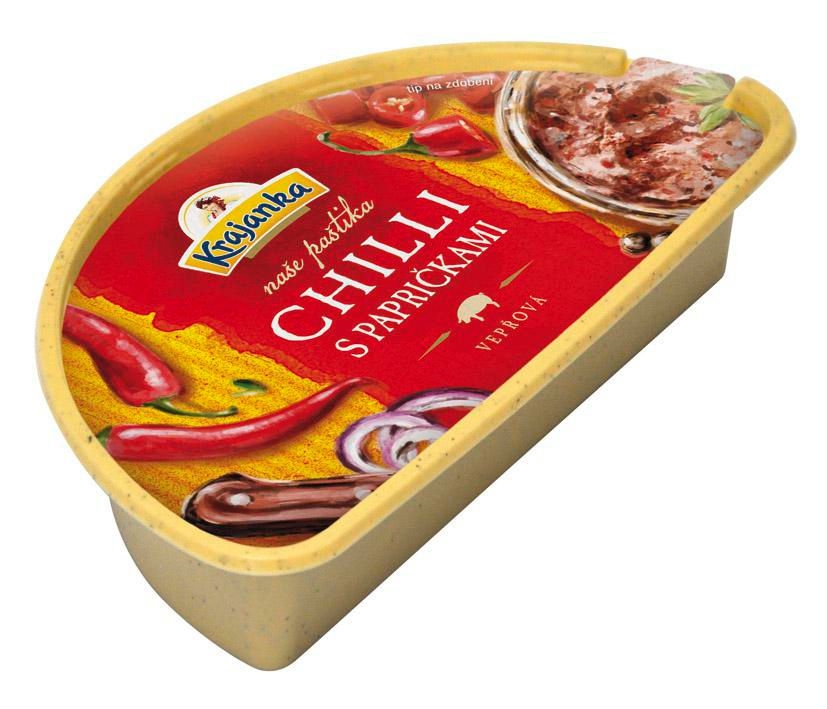 Uzeniny a lahůdky - Krajanka Paštika s chilli papričkami 100 g