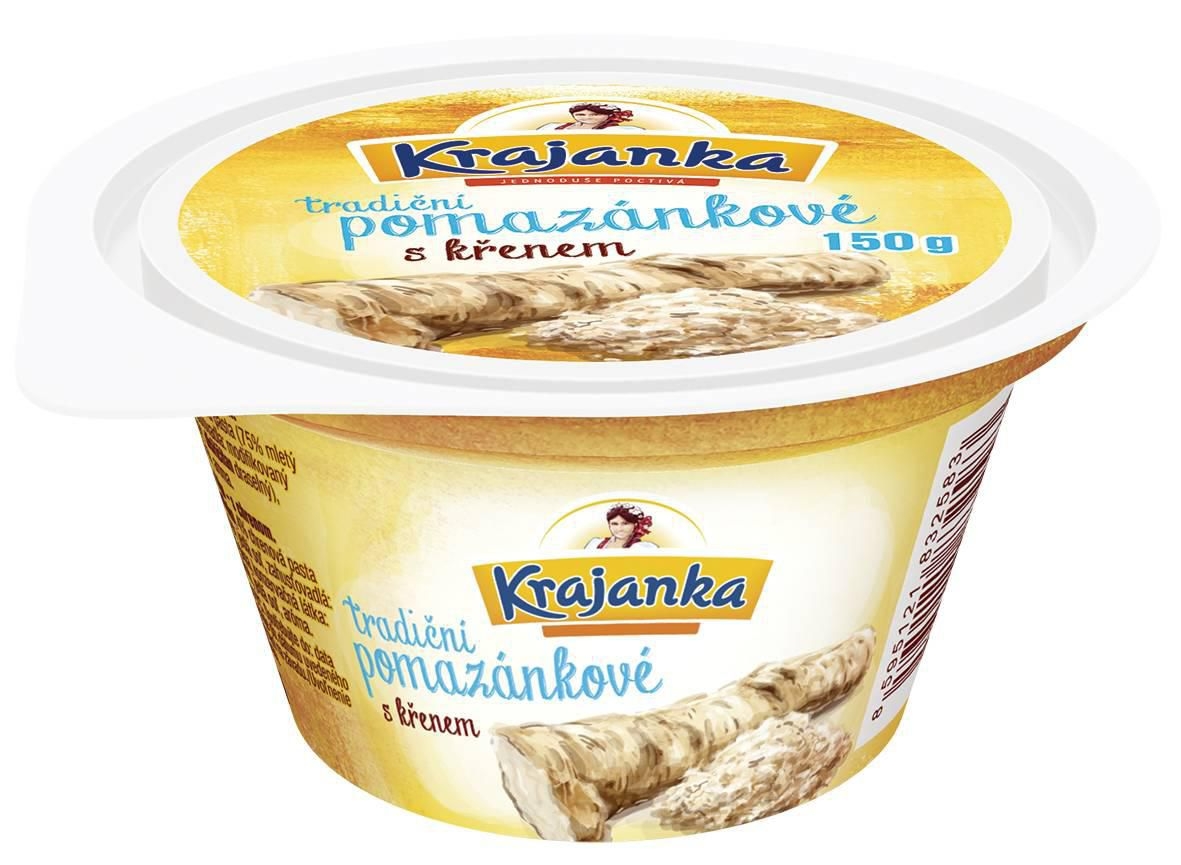 Mléčné a chlazené - Krajanka Tradiční pomazánkové s křenem 150g