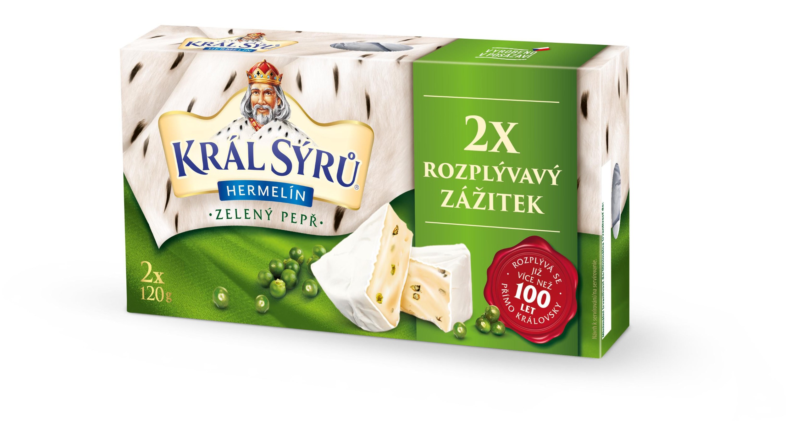 Mléčné a chlazené - Král sýrů pepř 240g