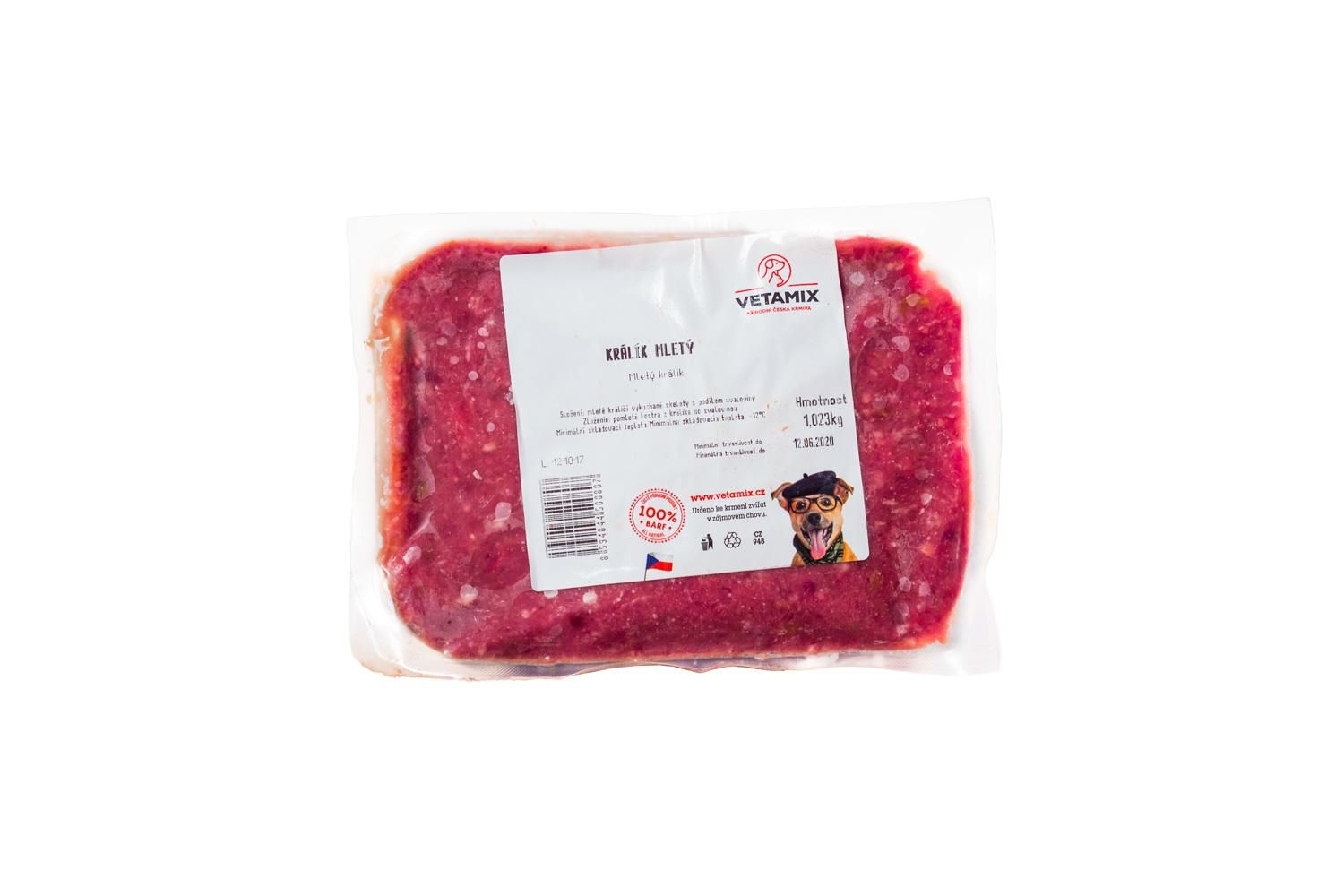 Svět zvířat - Králík mletý mražený 1kg