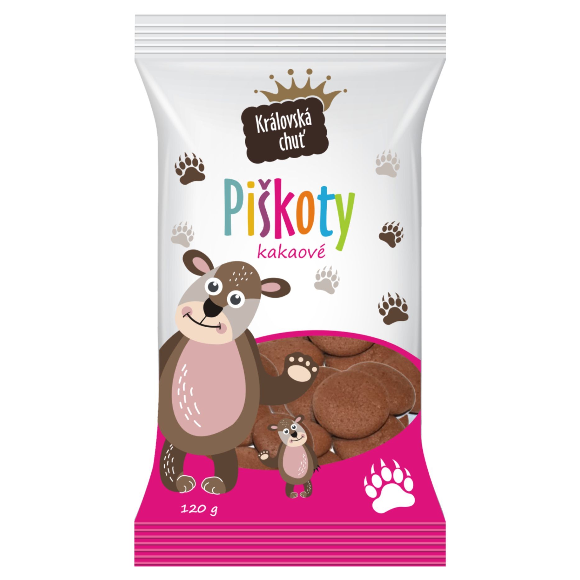 Trvanlivé potraviny - Královská chuť Piškoty kakaové 120g