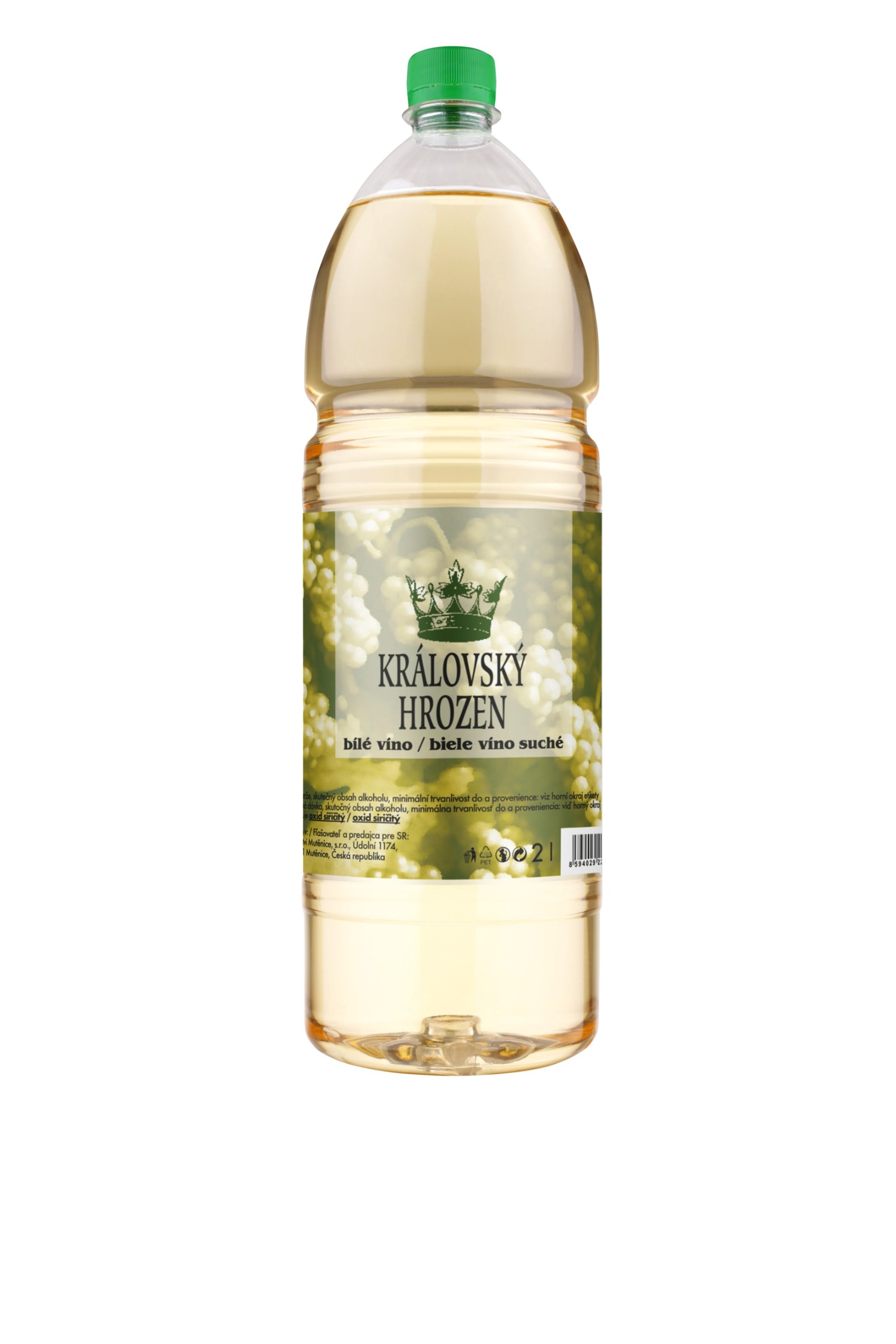 Nápoje - Královský hrozen bílé víno PET 2 l