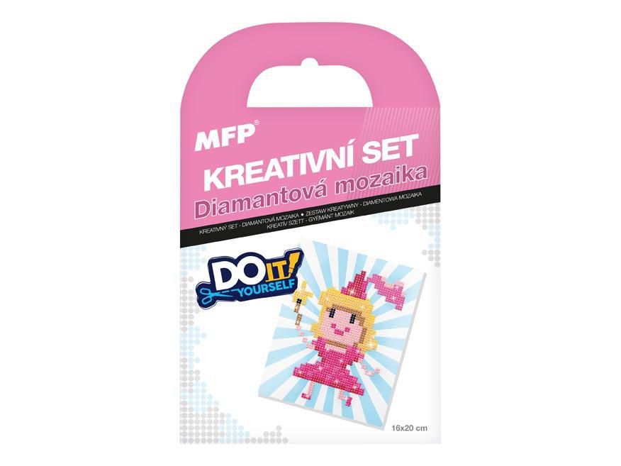 Domácnost a Zahrada - Kreativní set - Diamantová mozaika panenka
