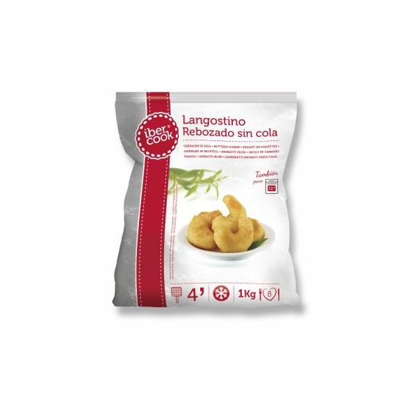 Mražené potraviny - Krevety v křupavém těstíčku volné mražené - 1kg, cca 300 g