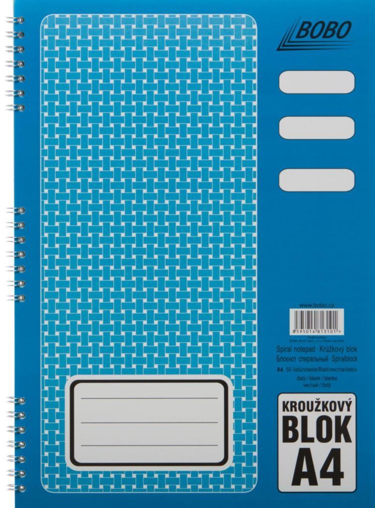 Domácnost a Zahrada - Kroužkový blok A4 čistý B.V. 1 ks