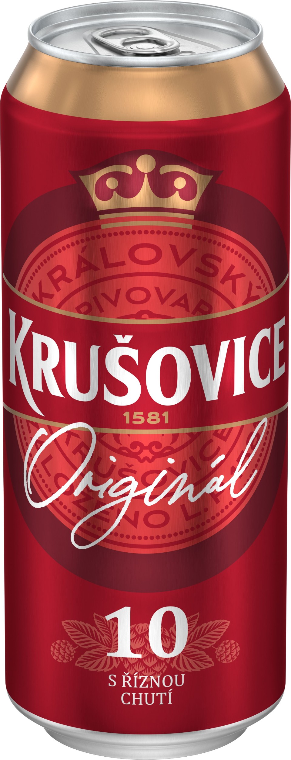 Nápoje - Krušovice 10° pivo výčepní světlé 0,5 l