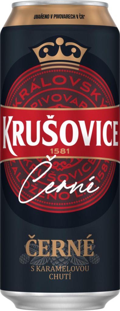 Nápoje - Krušovice Královské Černé pivo výčepní tmavé 0,5 l