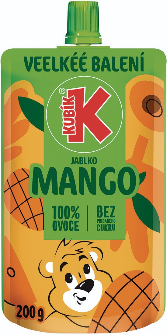 Svět dětí - Kubík Kapsička 100% jablko, mango 200 g