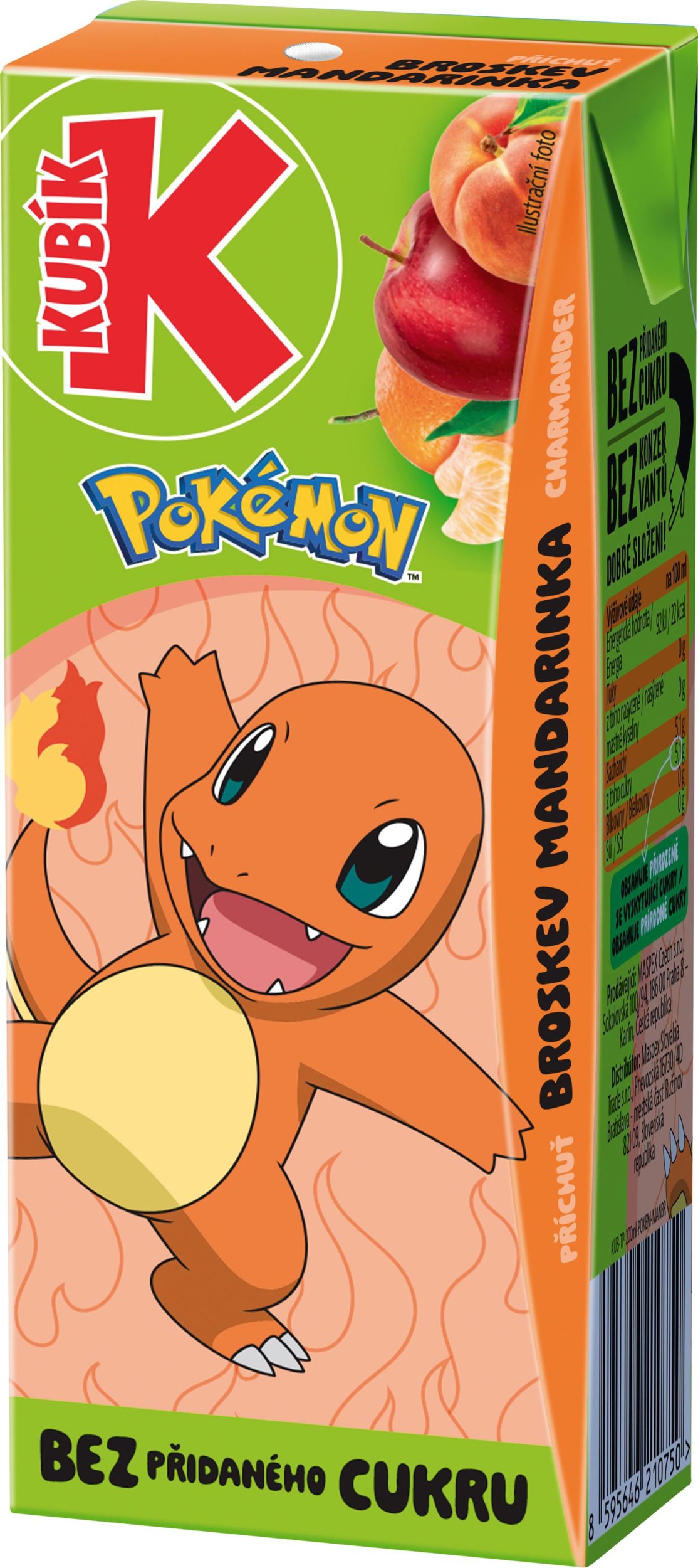 Svět dětí - Kubík POKÉMON jablko příchuť MANDARINKA-BROSKEV 0,2L TP