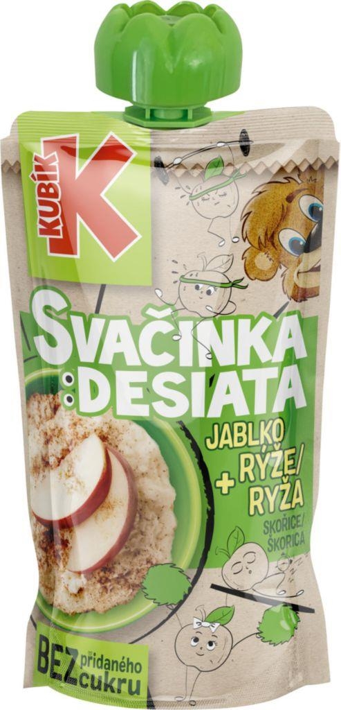 Svět dětí - Kubík Svačinka Jablko, skořice + rýže 100g