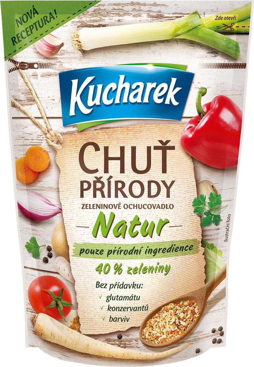 Trvanlivé potraviny - Kucharek Chuť přírody Natur zeleninové ochucovadlo 150 g