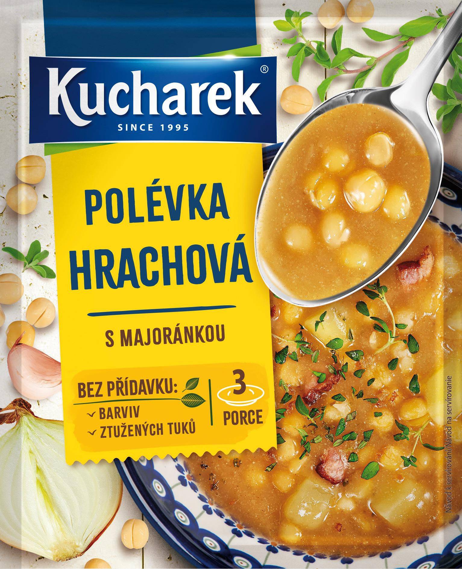 Trvanlivé potraviny - Kucharek Polévka Hrachová s majoránkou 68 g