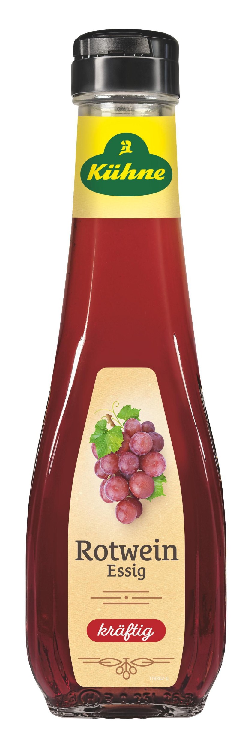Trvanlivé potraviny - Kühne Ocet z červeného vína 250 ml