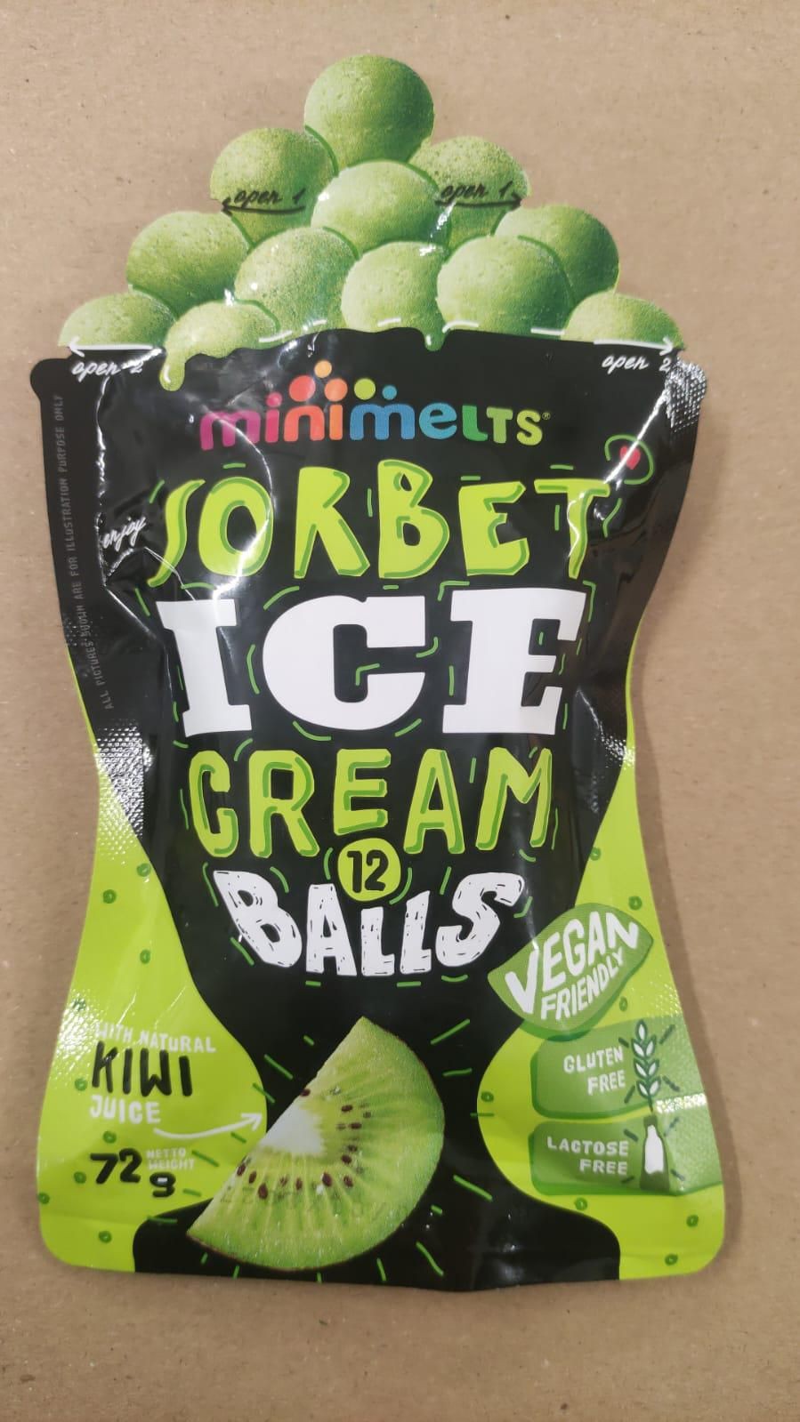 Kuličková zmrzlina Mini Melts BIG s příchutí Kiwi-1
