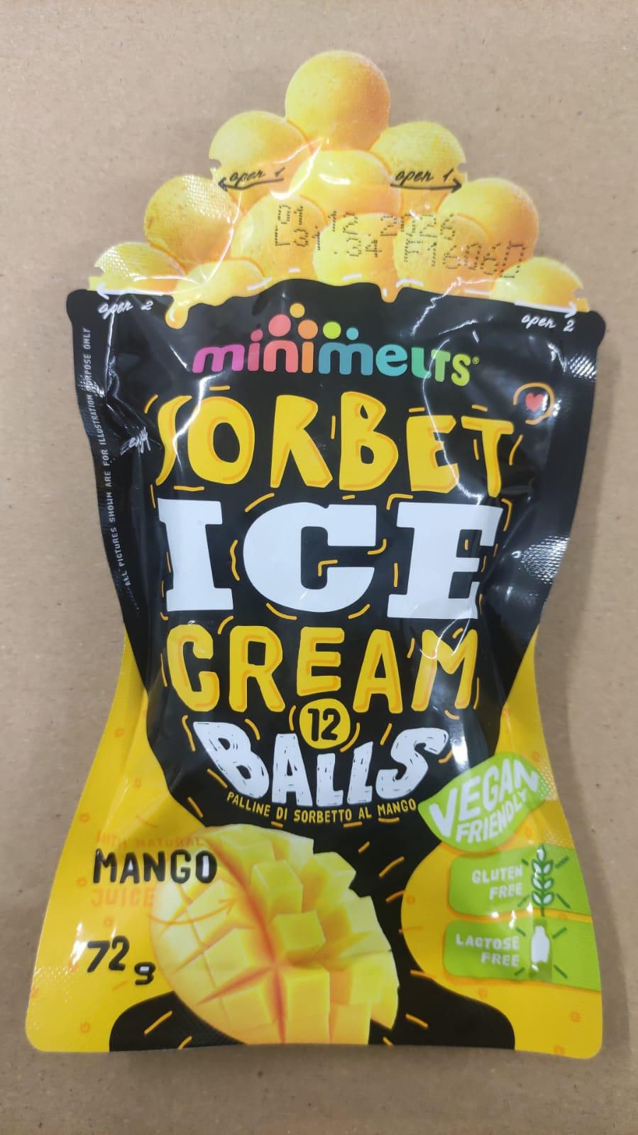 Kuličková zmrzlina Mini Melts BIG s příchutí Manga-1