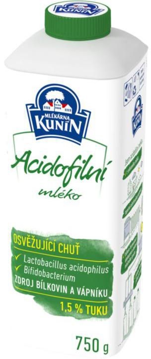 Mléčné a chlazené - Kunín Acidofilní mléko 750 g
