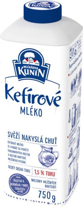 Mléčné a chlazené - Kunín Kefírové mléko 750 g