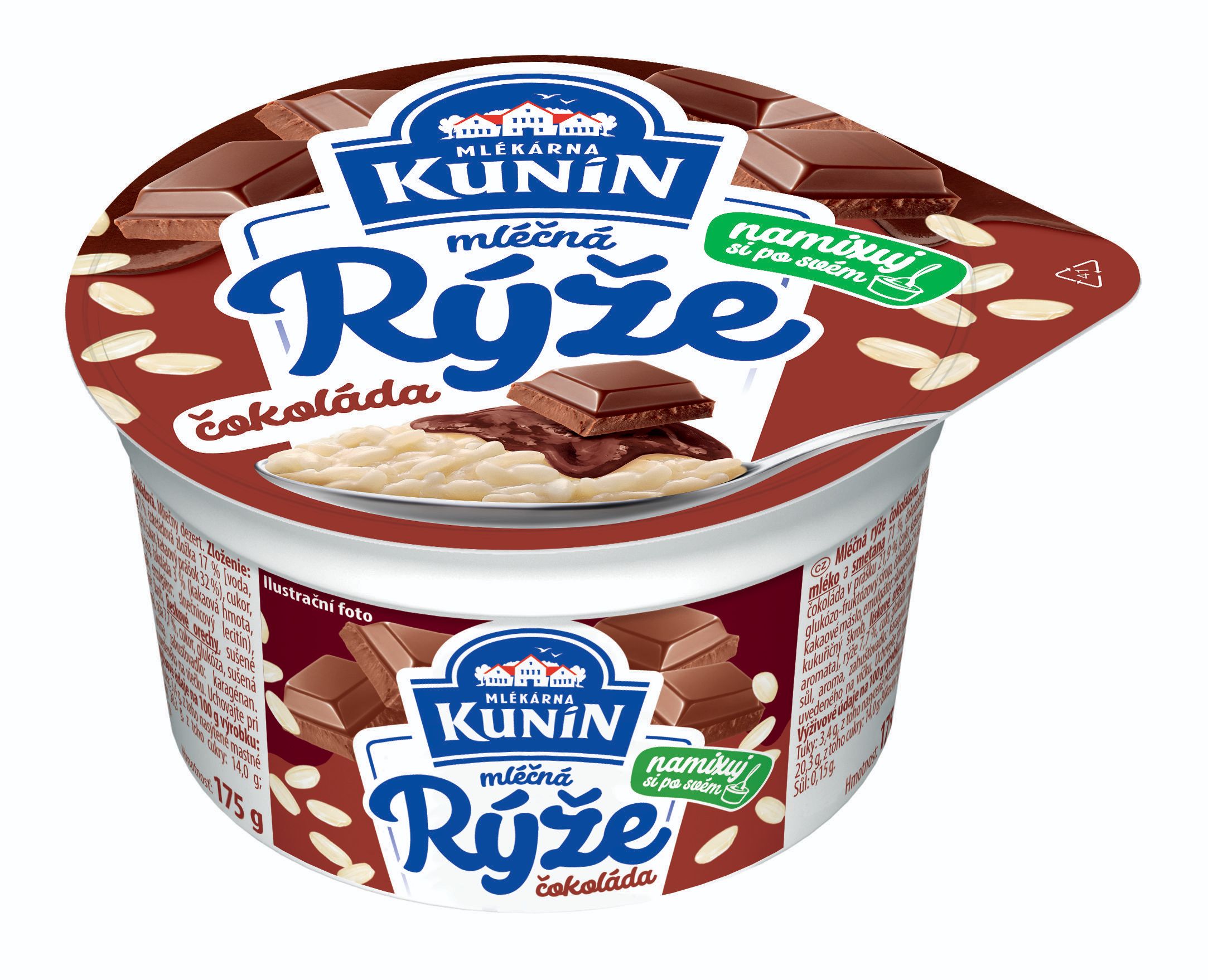 Mléčné a chlazené - Kunín Mléčná rýže čokoláda 175 g