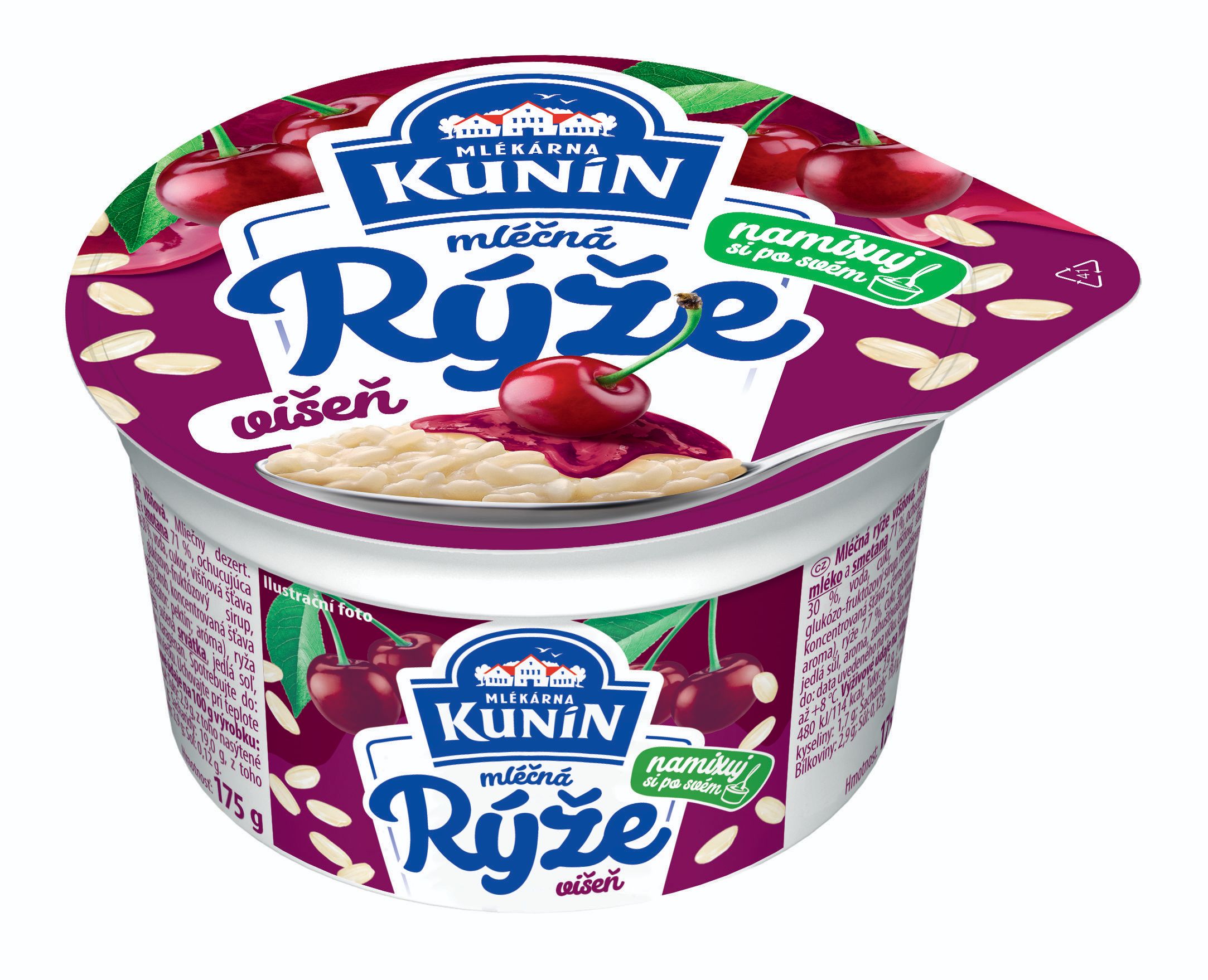 Mléčné a chlazené - Kunín Mléčná rýže višeň 175 g