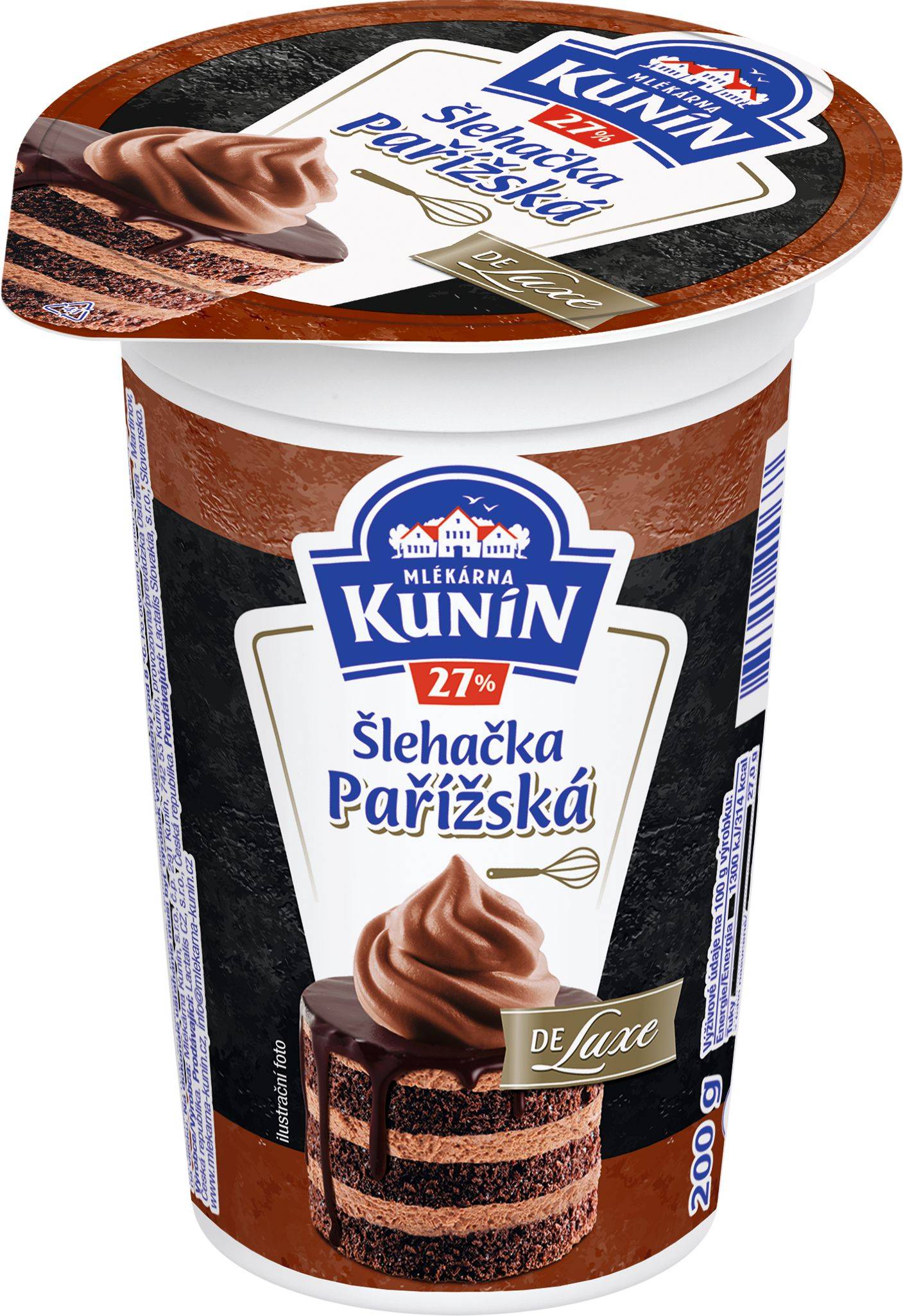 Mléčné a chlazené - Kunín Pařížská šlehačka 200 g