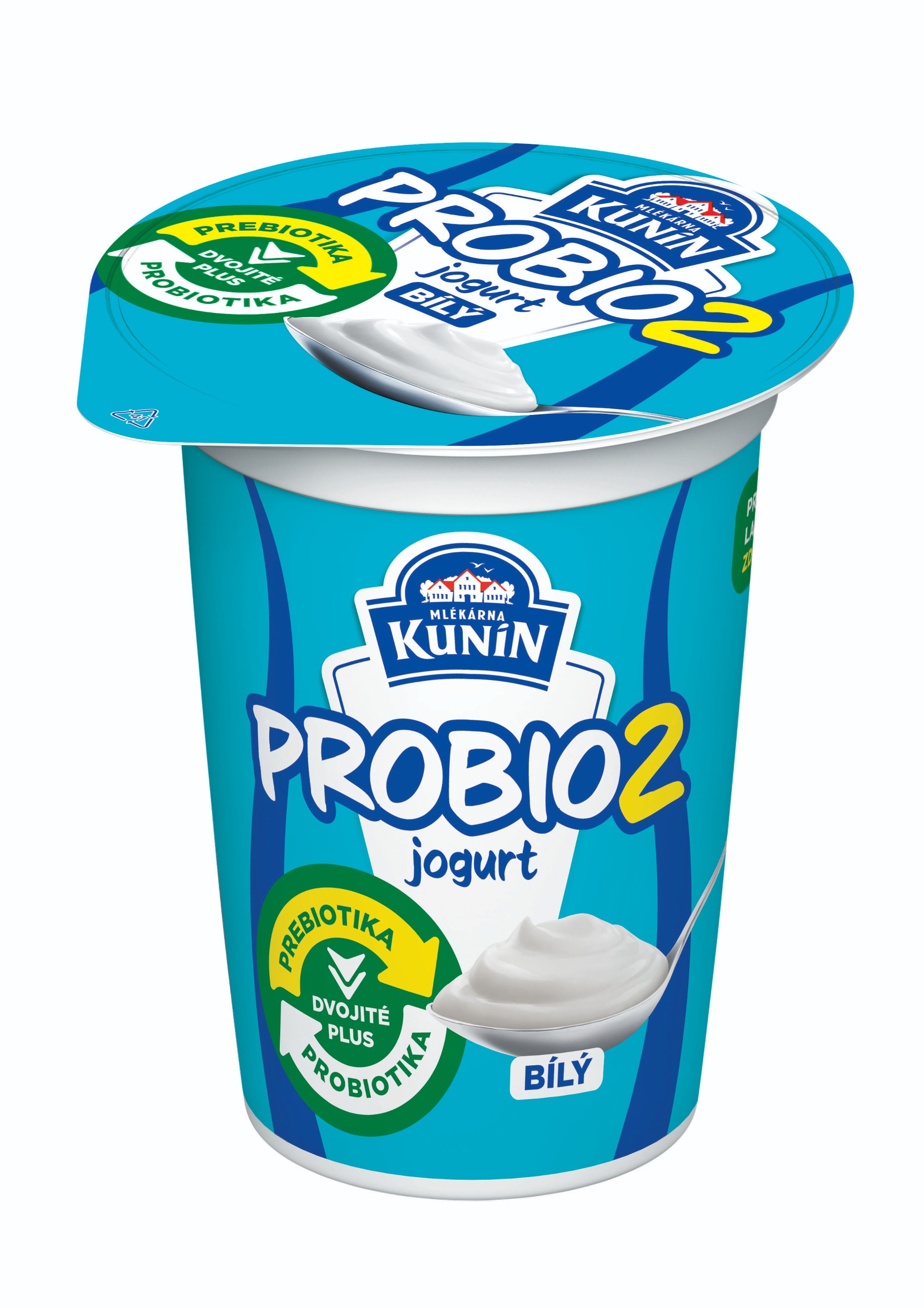 Mléčné a chlazené - Kunín Probio2 Jogurt bílý 140g