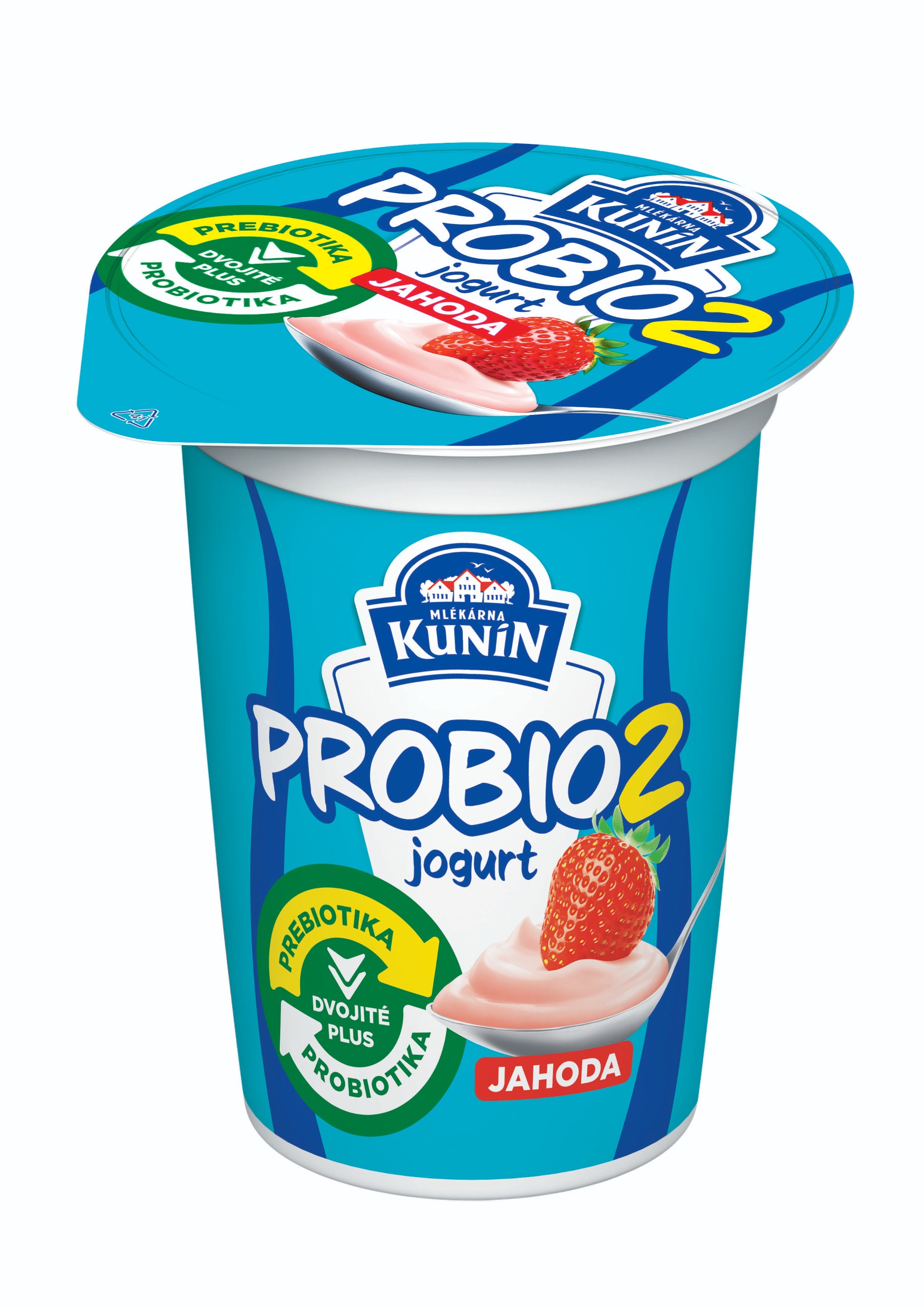 Mléčné a chlazené - Kunín Probio2 Jogurt jahoda 140g
