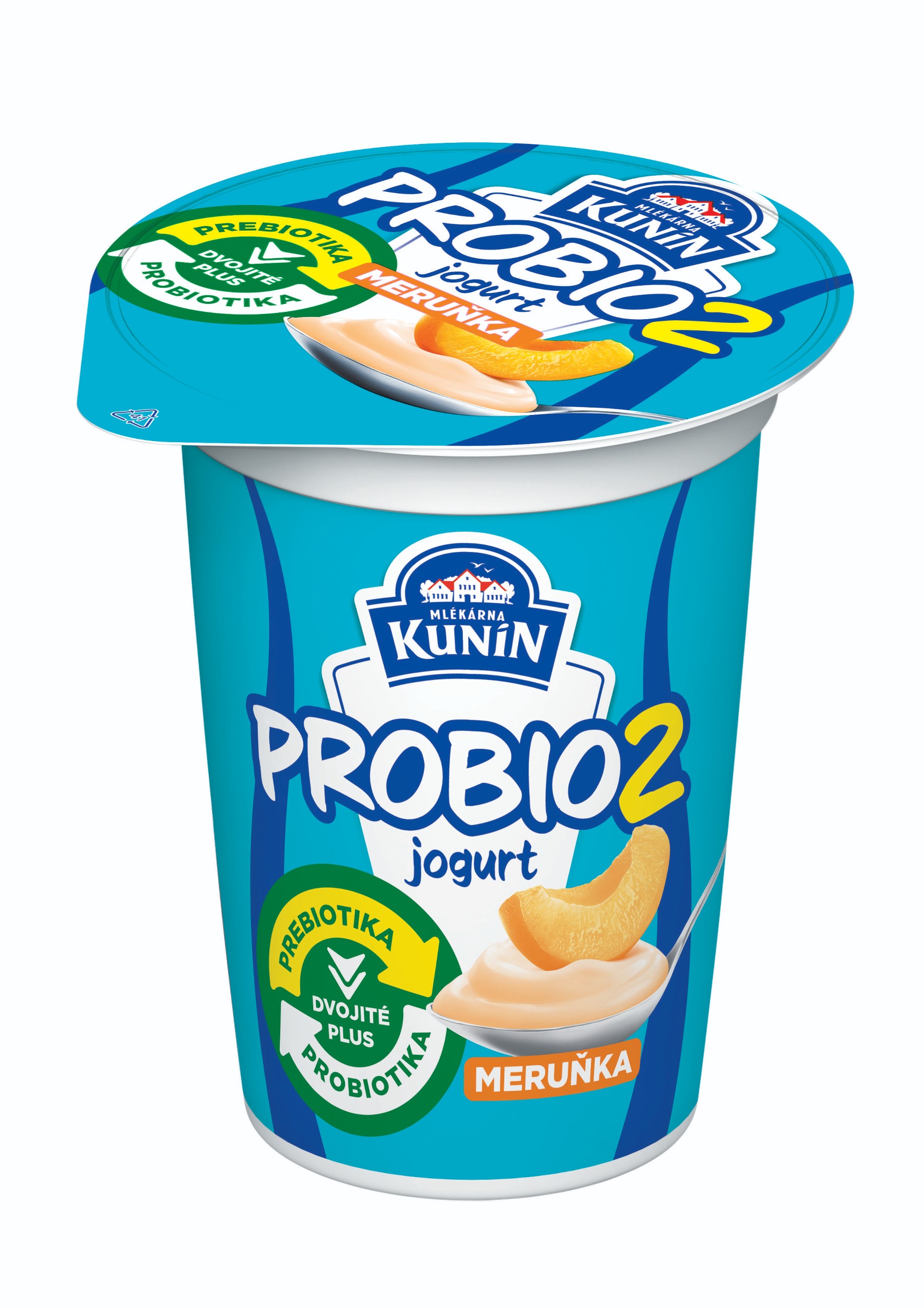 Mléčné a chlazené - Kunín Probio2 Jogurt meruňka 140g