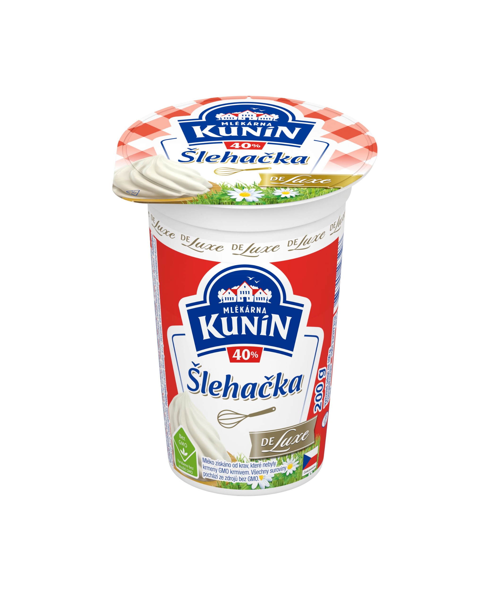 Mléčné a chlazené - Kunín Šlehačka DeLuxe 40% 200 g