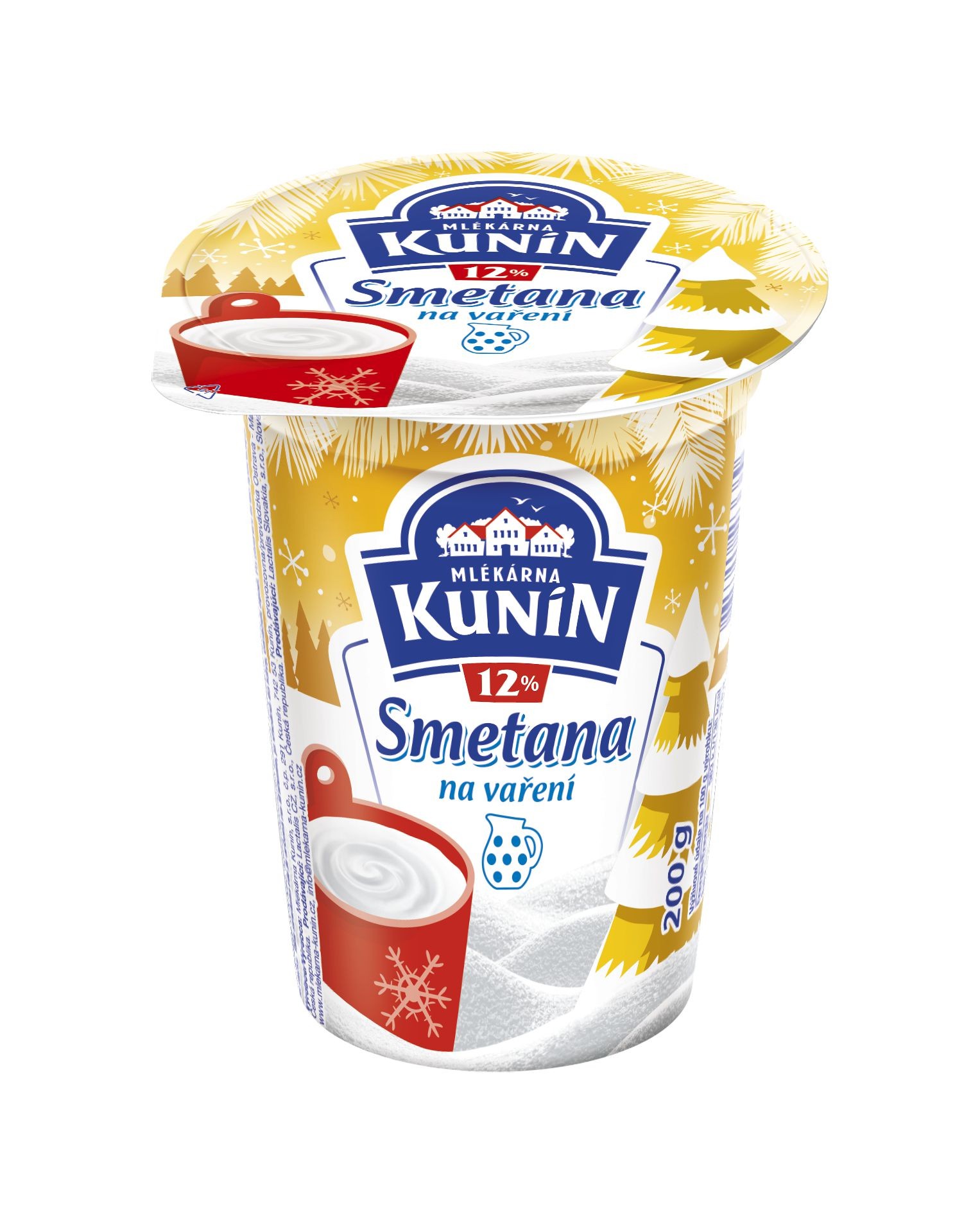 Mléčné a chlazené - Kunín Smetana 12% 200 g