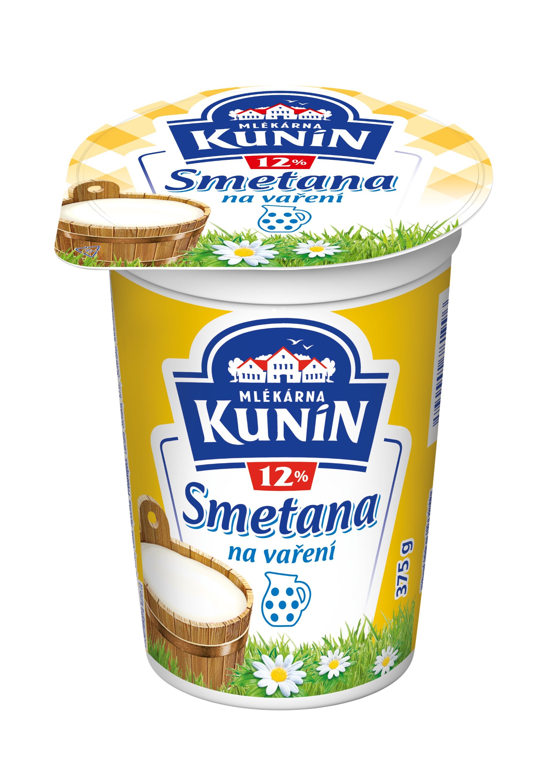 Mléčné a chlazené - Kunín Smetana 12% 375 g