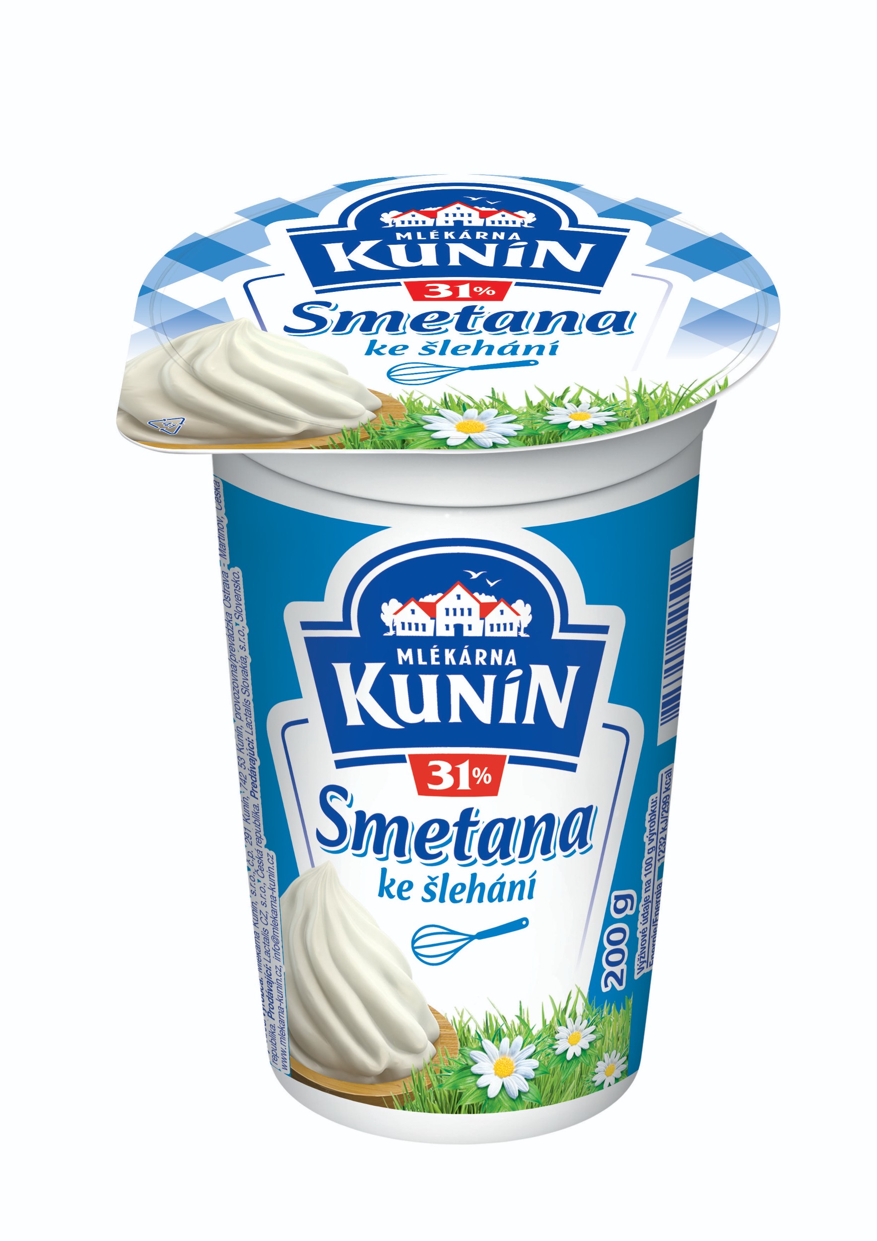 Kunín Smetana ke šlehání 31% 200 g-0