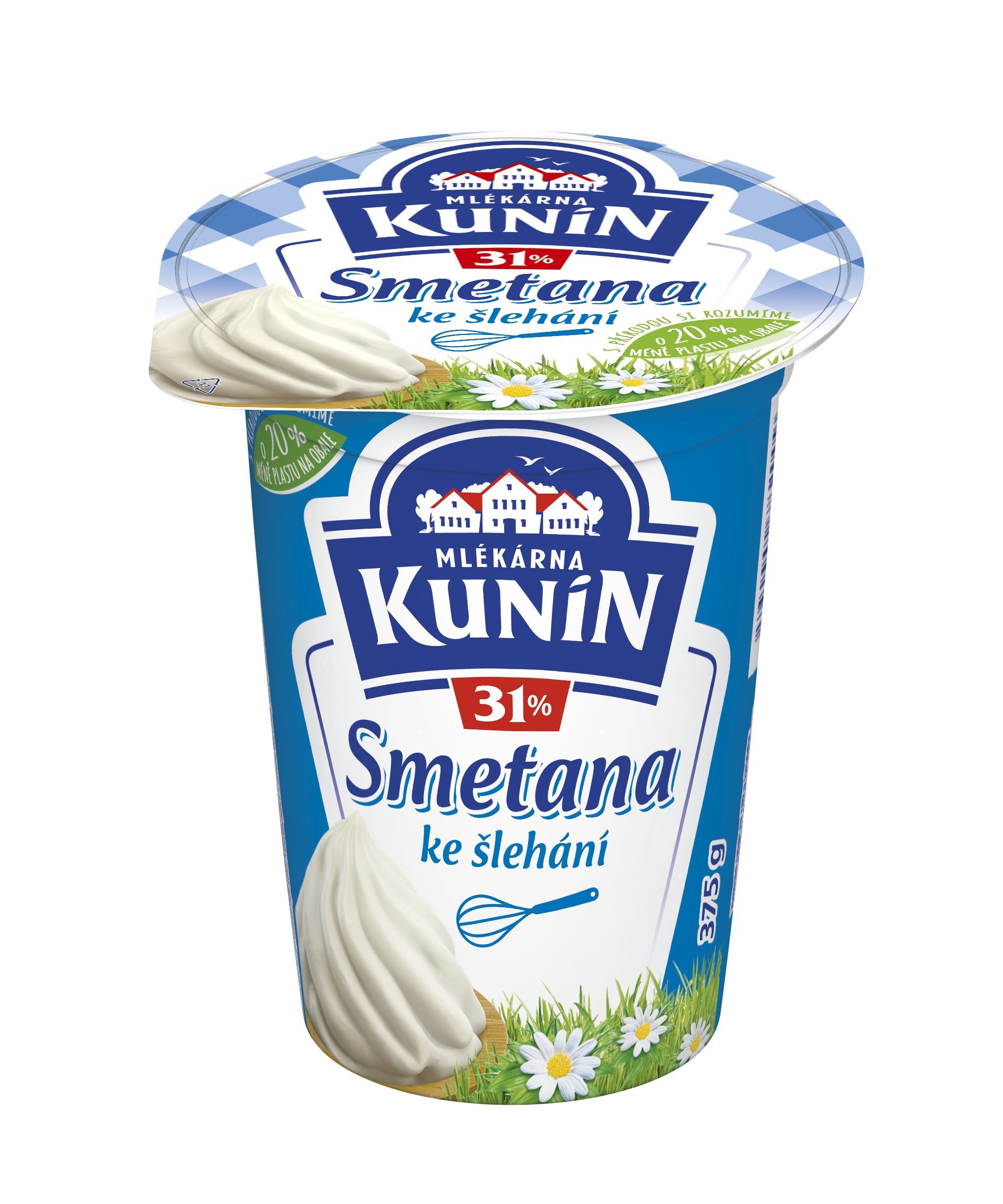 Mléčné a chlazené - Kunín Smetana ke šlehání 31% 375 g