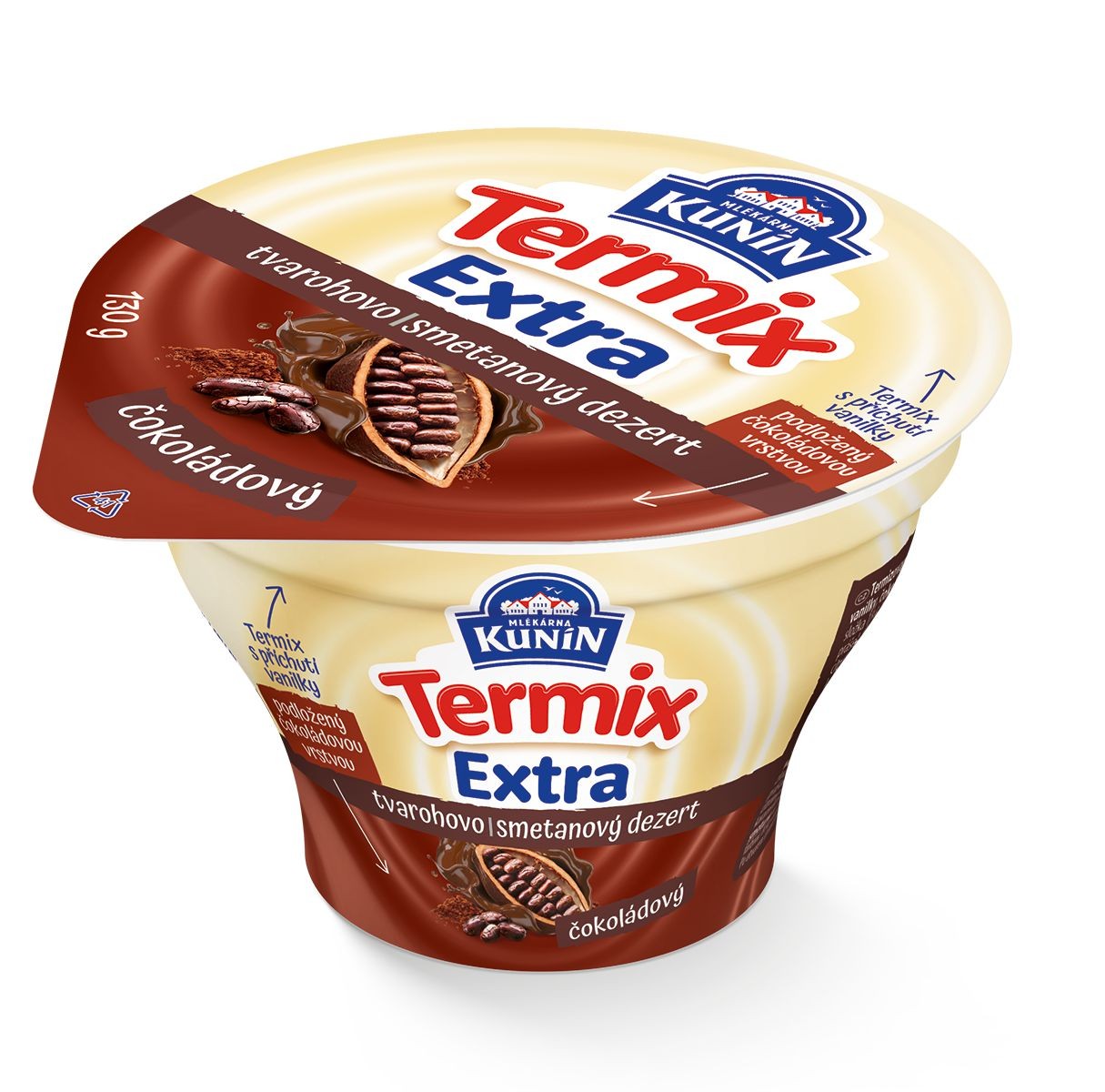 Mléčné a chlazené - Kunín Termix Extra čokoláda 130g