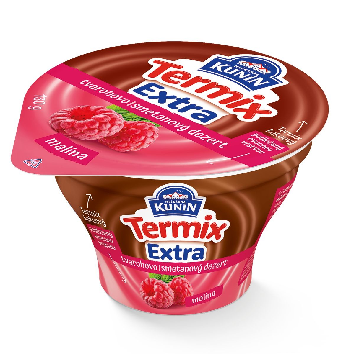Mléčné a chlazené - Kunín Termix Extra malina 130g