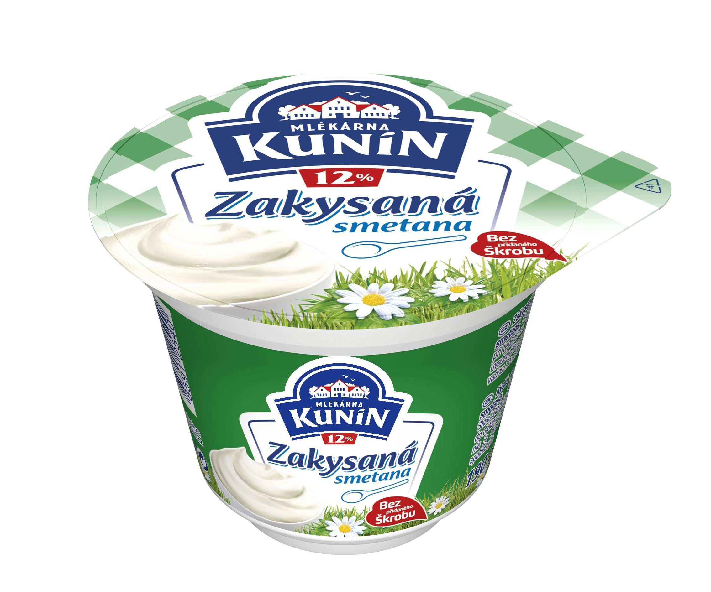 Mléčné a chlazené - Kunín Zakysaná smetana 12% 190 g