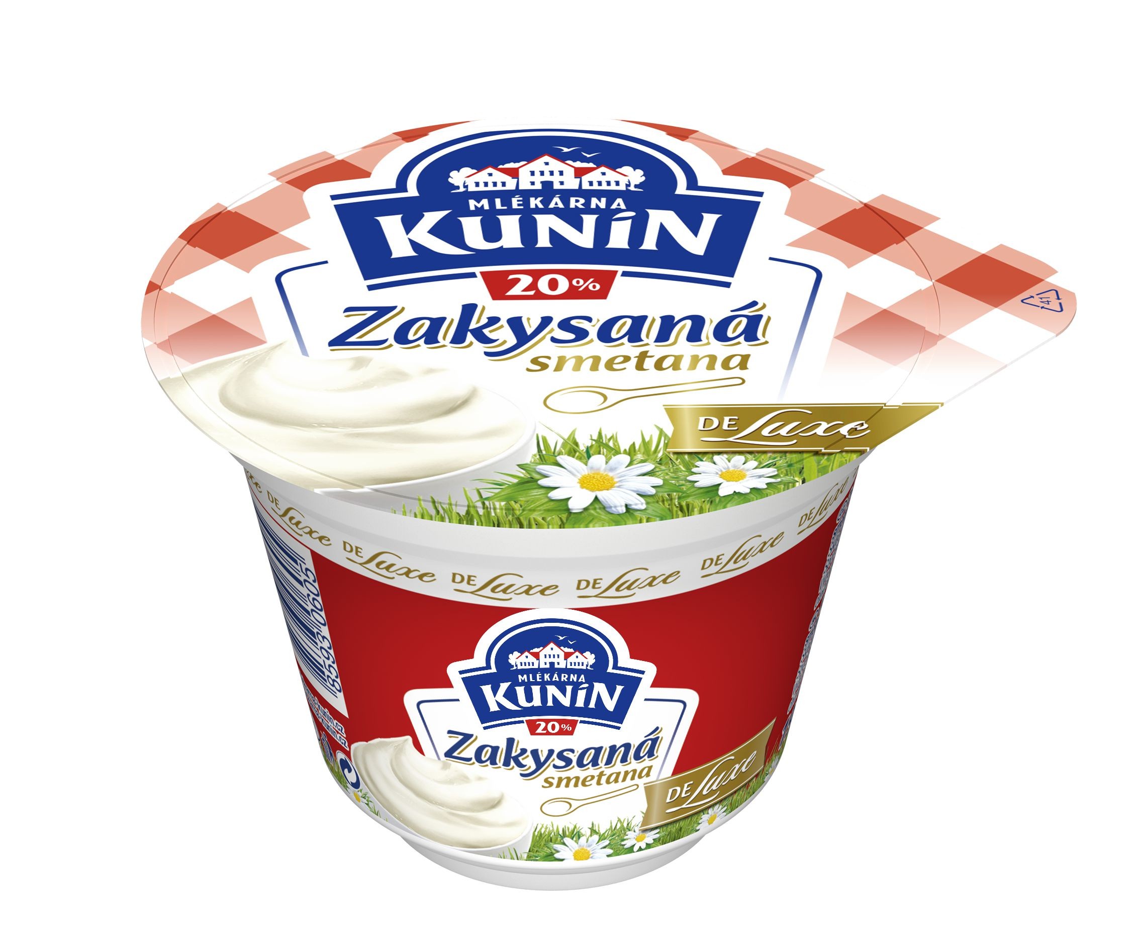Mléčné a chlazené - Kunín Zakysaná smetana DeLuxe 20% 190 g