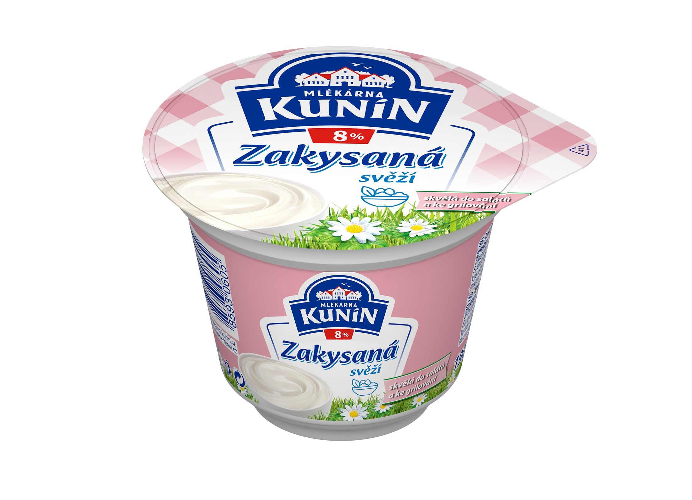 Mléčné a chlazené - Kunín Zakysaná svěží 8% 190 g