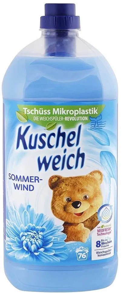 Drogerie a kosmetika - Kuschelweich aviváž Letní vánek Sommerwind 2L 76 dávek