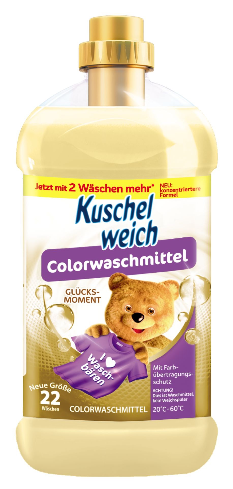 Drogerie a kosmetika - Kuschelweich prací gel Glucksmoment 1.1l 22 dávek